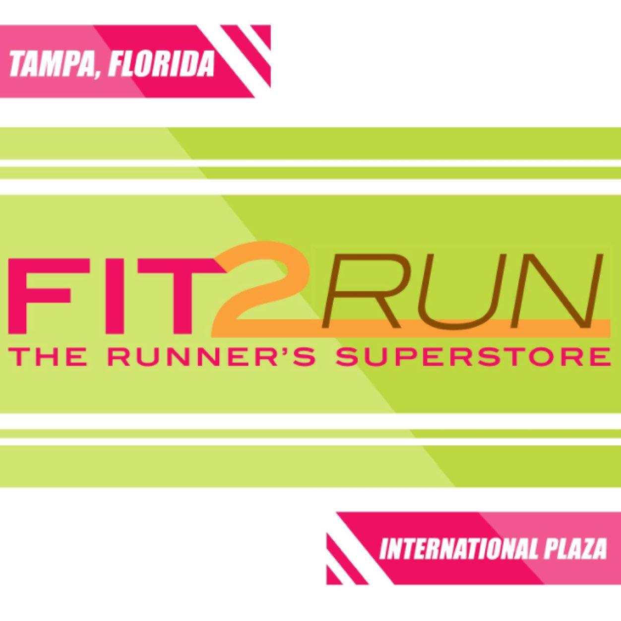 Fit2Run, The Runner's Superstore Located in International Plaza, adjacent to Food Court! Instagram - @fit2run_tampa