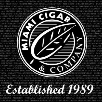 The official twitter account of Miami Cigar & Company. The proud home of Tatiana, Nestor Miranda, La Aurora, Viva Republica, Toscano & Upsetters cigars