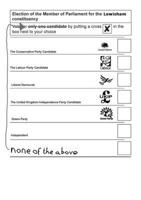 #IndependentMP candidate - Standing to tell you, you have #Option2Spoil. What other Party does that?
