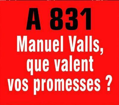 Assassiné le 12 juillet 2015 par la dictature de la Vice-Présidente @RoyalSegolene - #A831 #Vendée #CharenteMaritime