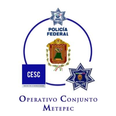 Operativo Conjunto de los tres niveles de gobierno para resguardar la seguridad pública en el municipio de Metepec, Estado de México.