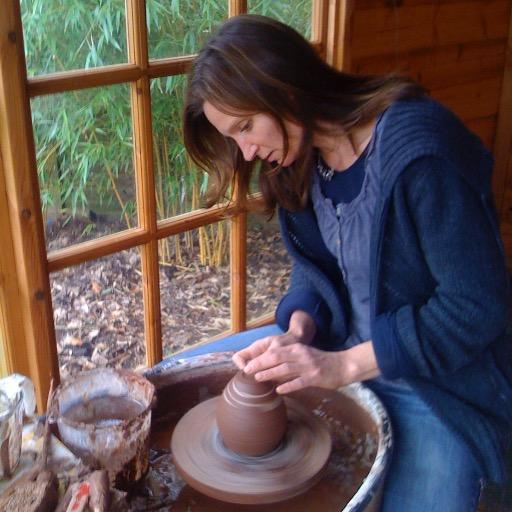 Potter specialising in naked raku.