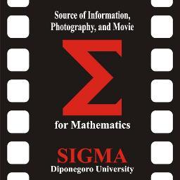 Official Twitter of SIGMA • Biro Jurnalistik, Fotografi, dan Film • Himpunan Mahasiswa Matematika • Fakultas Sains dan Matematika Undip • CP: 087824532210