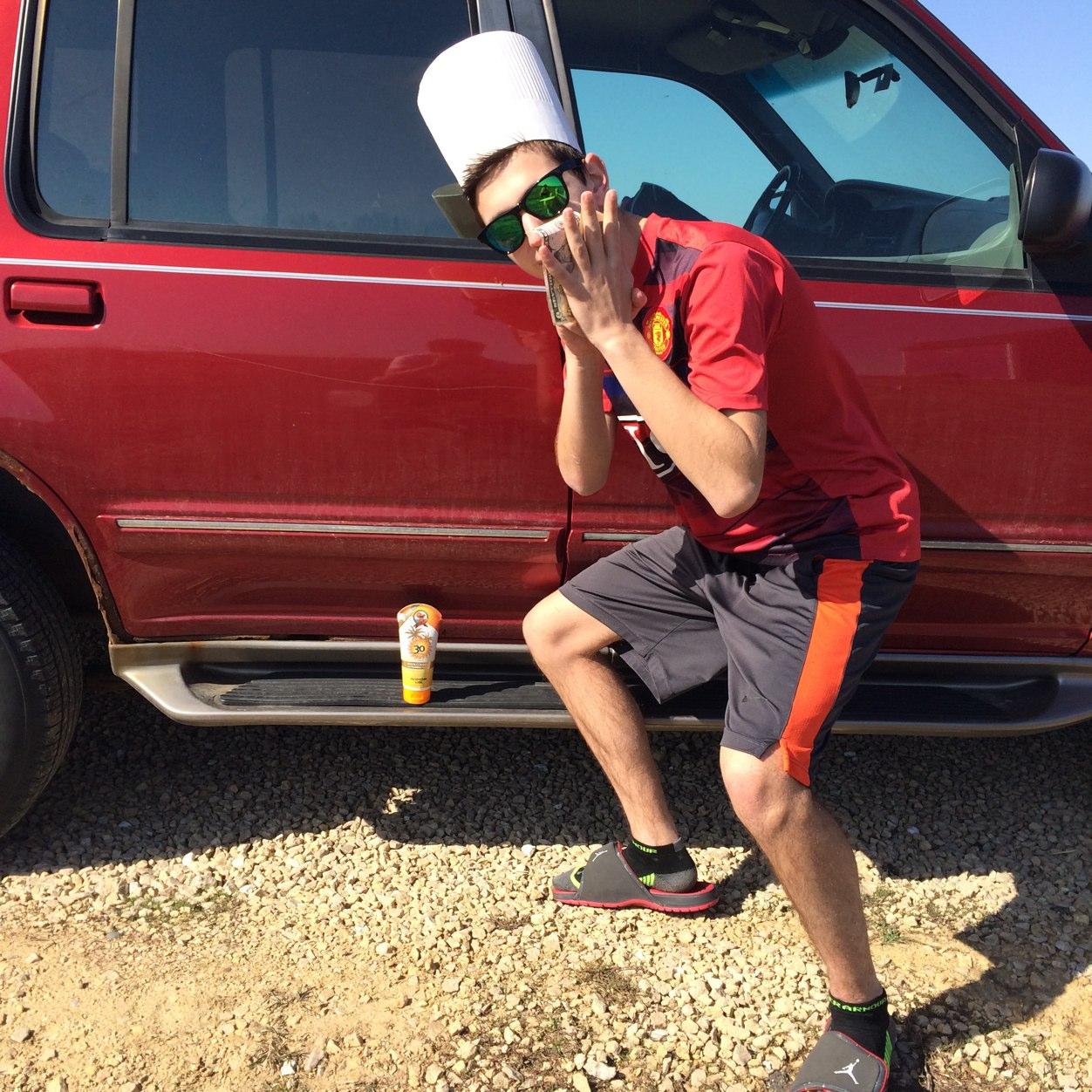 Rapper by trade, I eat waffles and do ollies on my scooter