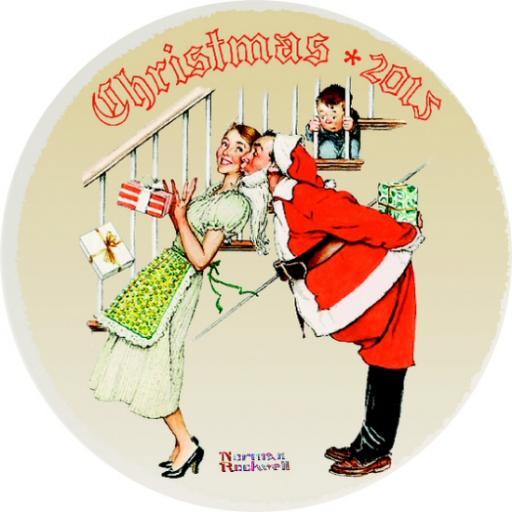 2015 Norman Christmas Plate I Saw Mommy Kissing Santa Claus. Limited Edition #Christmas #shopping #NormanRockwell #2015 #Dated #teamfollowback