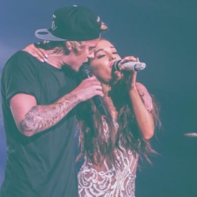 Here because of Ariana and Justin. They make me stronger and they keep me believing.