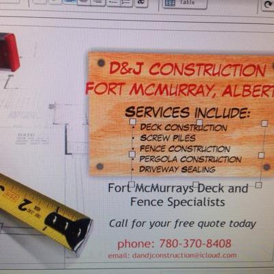 Fort McMurray's deck and fence specialists. For all your building and construction needs, give us a call.