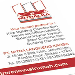 rumahmitralka's profile picture. Kontraktor bangun rumah, renovasi rumah, dan desain arsitektur terpercaya