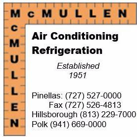 McMullen is number one in Tampa, St Petersburg, and Lakeland, FL for Commercial HVAC systems Installation and Industrial HVAC Maintenance!