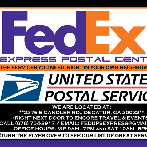 We offer: FedEx shipping, Copying Passport Services ,Faxing Services, Computer Center Usage, Notary Services, Printing Services, Stamps, Envelopes, Visas etc.