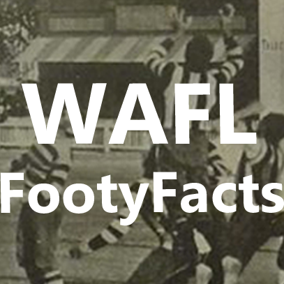 The most comprehensive source of historical WAFL data, records, stats and facts you’ll find anywhere online or offline! Donate: https://t.co/fjcDpz3mOc