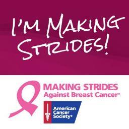 Join us on Sunday, October 11, 2015 at 1 p.m. at Hidden Lake Park to make strides to finish the fight against breast cancer!