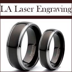 Tungsten Titanium Cobalt Ceramic Gold Diamond Wedding Bands Engagement Rings Custom Laser Engraving