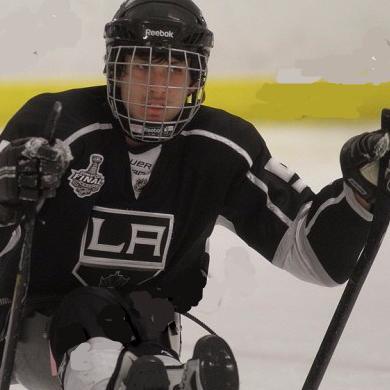 My son plays sled hockey for the LA Kings, and I am just the team's gofer. Sled hockey practices are in Riverside. Come check us out!
