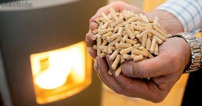 Energía ecológica, venta de pellets de aserrín para calefactores