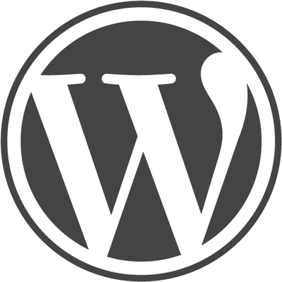 Grey WordPress logo