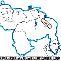 Cuenta de la ONG Mi Mapa de Venezuela Incluye nuestro Esequibo @antrocanal @DeToma_7