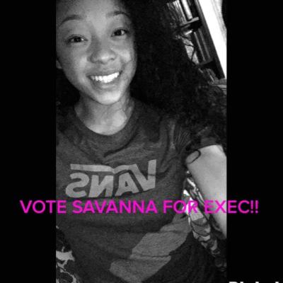 VOTE FOR SAVANNA HUGHES FOR EXEC. 2015-2016
Everyone can vote!! INCLUDING SENIORS! Voting will be through Naviance. For more info slide into my dms