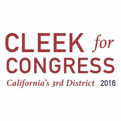 Doctor. Soldier. Farmer. Father.                                    
#Cleek4Congress 3rd District, Ca.