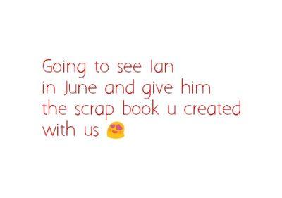 Help us to create a scrapbook for Ian 
Further Info: http://t.co/gdBOkHGoc5