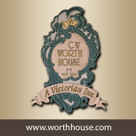 The C.W. Worth House Bed and Breakfast is a 7 guestroom Queen Anne Victorian Inn in Historic Wilmington, NC. We host small weddings.  Support small businesses.
