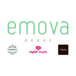 Emova Group réunit les 3 enseignes que sont @monceaufleurs @happyofficiel et Rapid'Flore.