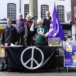 Leicestershire-based campaigning against nuclear weapons and illegal wars