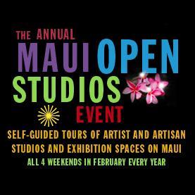 Self-guided tours of artist studios & show spaces on Maui. Over 85 artists. The Annual Maui Open Studios Event is held over all 4 weekends of Feb every year.