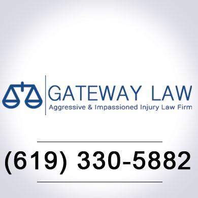 Gateway Personal Injury Law Firm
105 West F St. 4th Floor Suite 500, San Diego, CA 92101
(619) 330-5882