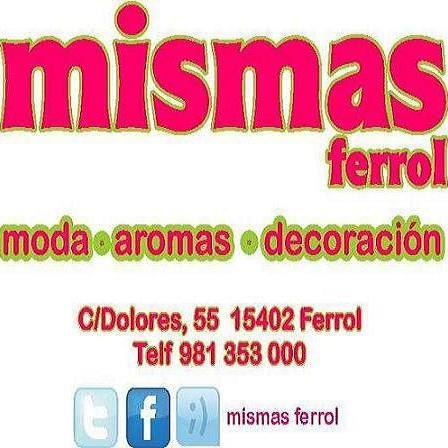 Venta de artículos de cuero (bolsos, mochilas...), ropa, complementos, jabonería y aroma-terapia. mail: mismasferrol@yahoo.com. Tlf: 981.353.000. Hacemos envíos