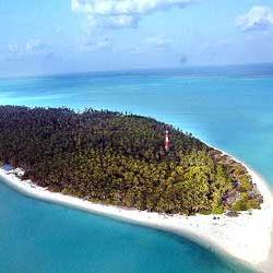 Lakshadweep is a group of islands in the Laccadive Sea, 200 to 440 kilometres (120 to 270 mi) off the south western coast of India.