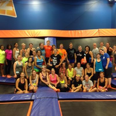 SkyFit is the worlds first total body fitness class on wall to wall trampolines for all fitness  levels. Burn up to 1000 calories per hour! @SZEvansville