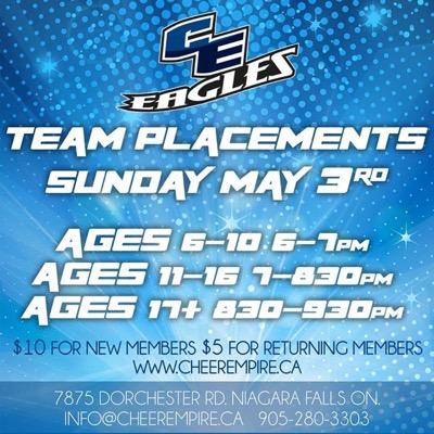 Niagara's choice for All Star Cheerleading! The most affordable club and best training facility! We are always adding talented athletes just like YOU!