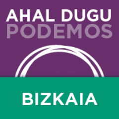 PodemosBizkaia's profile picture. Podemos-Ahal Dugu Bizkaiko Twitter ofiziala.
Twitter oficial de Podemos-Ahal Dugu Bizkaia