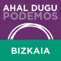 Podemos-Ahal Dugu Bizkaiko Twitter ofiziala.
Twitter oficial de Podemos-Ahal Dugu Bizkaia