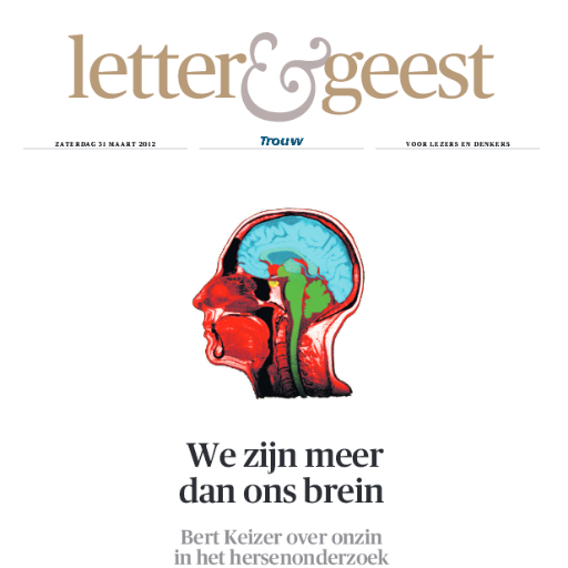 Tweets van de redactie van bijlage Letter&Geest van dagblad Trouw. EB Eric Brassem, LD Lodewijk Dros.