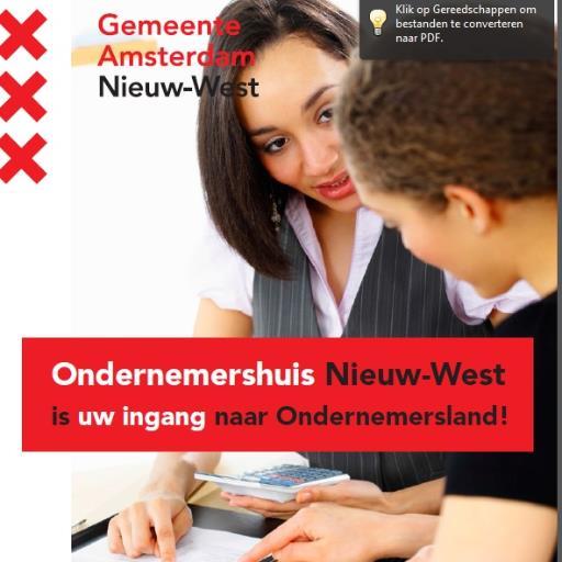 ingang stadsdeel Nieuw-West voor starters en ondernemers.