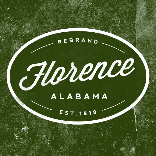 RebrandFlorence's profile picture. Join us on a journey of branding & design as we explore a new visual identity for #florenceAL with a new designer every 2 weeks #shoals