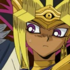 No don't write that. Anyway, I can't find the blue button. They're all blue, Yuugi. //Modern! Pharaoh Atem (can do past easily. Was crack bfr being srs now OTL)