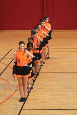 groupe de majorette d'Indre et Loire composé de 18 majorette et membre de l'AFMF.