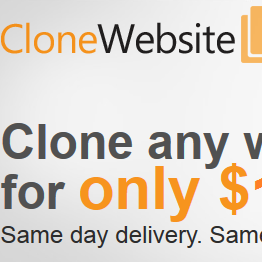 Want to Clone Big Websites? We do all of the work for you. Simply enter the URL of the website you want to copy, You'll receive a download link within 3-4Days.