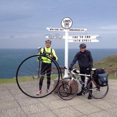 2014 British open penny farthing racing champion! 2015 conquered Lands end to John O'groats on my penny farthing. 15 days, 970 miles.