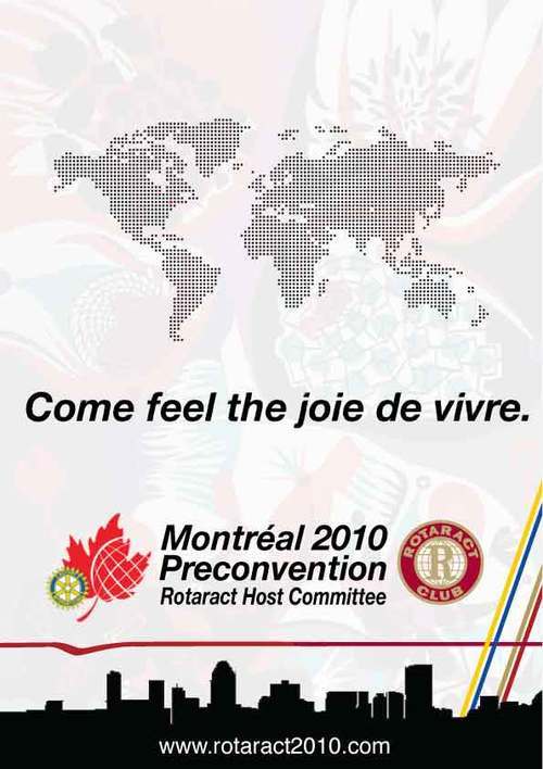 Planning events and socials for the Montreal Rotaract Preconvention June 2010