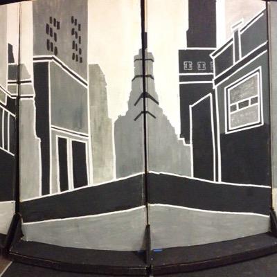 I once painted sets for a school play