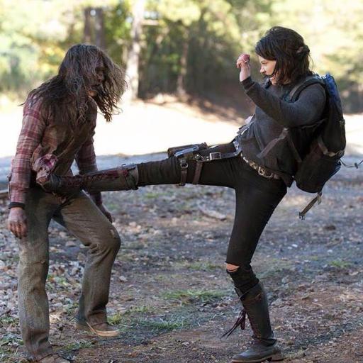 Parody of Maggie from The Walking Dead. Not Lauren Cohan or AMC.