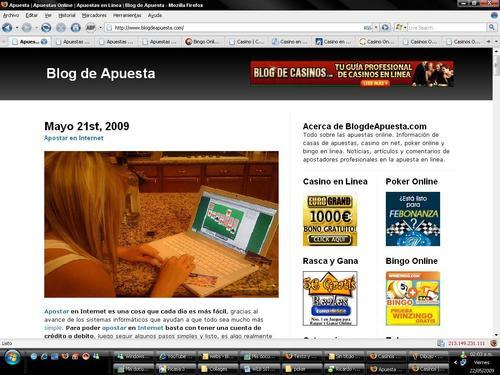 Blog de información de apuestas online. Las mejores oportunidades para apostar en linea. Apuestas seguras en las casas de apuestas en línea.