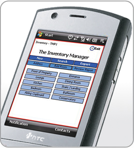 Property Inventory Software from The Inventory Manager is an easy & cost effective method of making detailed property inventory reports via PDA.