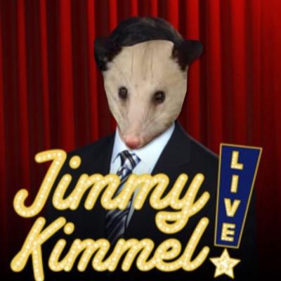 i'm jimmy kimmel(possum) the late night talk show host and i are basically the same. i was found in @alexisvought's front yard! eccentric billionaire