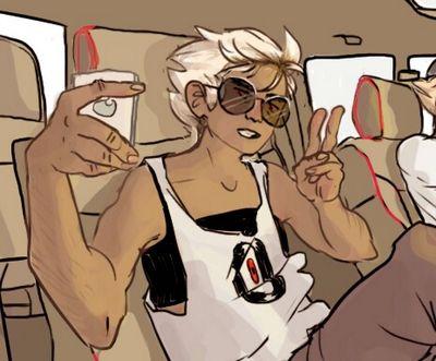 ((FtM!Dave account, non SBURB)) | i would say the trash king has arrived but there isnt a mirror for me to verify