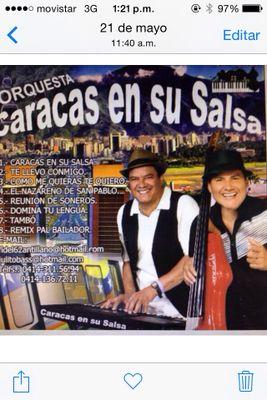 Salsa para los Salseros. Para contrataciones +58 414 3115694